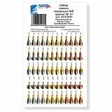 Мормышки паяные зол.-сер. разм. 6 60шт набор