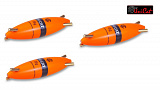 Поплавок с 4 шумовыми капсулами UNI CAT Quattro Rattle Subfloat / 8g / Fluo Red - 3шт.
