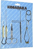 Набор инструментов для вязания мушек на блистере (Kosadaka) FL-1009