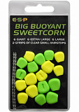Плавающие приманки E-S-P Big Fluoro Buoyant Sweetcorn - Green/Yellow - 18шт.