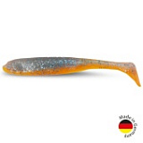 Виброхвост IRON CLAW Moby Softbaits SLIM JIM UV Non Toxic / 13cm / Blue Glitter Orange