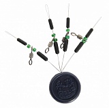 Монтаж Colmic Diamond Rolling Swivel with Green Beads and Stick Rubber Stopper