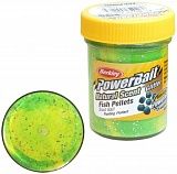 Паста Berkley PowerBait Natural Scent Trout Bait (пеллетс/флуоресцентный зеленый/желтый)