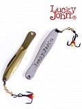 Блесна вертикальная зимняя Lucky John WALLE с цепочкой и тройником  50мм GS блистер