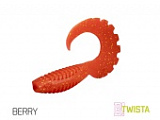 Твистер DELPHIN TWISTA UVs / 10cm / BERRY - 5шт.