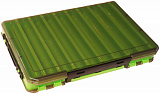 Коробка Kosadaka TB-S31A-GRN, 34*21.5*5см для воблеров, двухсторонняя, зелёная