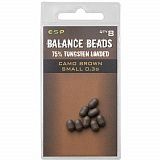 Бусины утяжеленные E-S-P Tungsten Loaded Balance Beads - Small / 0,3g / Camo Brown / 8шт.