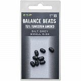 Бусины утяжеленные E-S-P Tungsten Loaded Balance Beads - Small / 0,3g / 8шт. Silt Grey