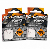 Поводки готовые KONA FC Leader DD10601 BN Fine - 240cm / 0,16mm / №8 - 6шт.