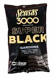 Прикормка Sensas 3000 Super Black Gardons 1Кг