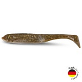 Виброхвост IRON CLAW Moby Softbaits SLIM JIM UV Non Toxic / 10cm / Motoroil Pearl