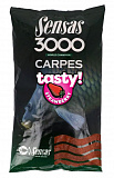 Прикормка Sensas 3000 CARP TASTY Strawberry 1кг