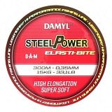 Леска карповая DAM DAMYL® STEELPOWER® Elasti-Bite Mono / 0,35mm / 15kg / 300m - FLUORO PINK