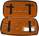 Набор инструментов для вязания мушек в чехле из кожзам. (Kosadaka) FL-1007