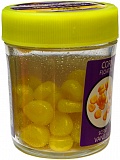 Приманка Kosadaka силикон. Кукуруза плав. запах ванили (банка 9г), цв. ярко-желтый
