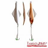 Блесна вертикальная зимняя Lucky John GLIDER с цеп. и тр. 10.0г CS блистер
