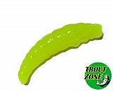 Мягкая приманка Trout Zone Paddle 1.6" 50мм Сыр цв.Chartreuse