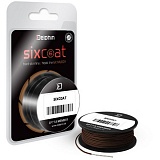 Поводковый материал в оболочке Delphin SIXCOAT / 13m - 25lb(11.4kg) - Muddy