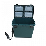 Ящик зимний односекционный Тонар, пластиковый 380х320х260 см 19 л, зеленый