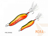 Блесна колеблющаяся DELPHIN MORA Hook №4 / 7.3cm / 30g - FIRE ORANGE