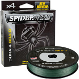 Леска плетеная SPIDER WIRE® STEALTH® DURA X4 PE BRAID - 0.40mm / 300m / 45.0kg - MOSS GREEN