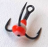 Крючок-Тройник Для Приманок Lucky John С Каплей Цвет. Разм.012/rfr