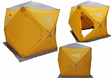 Палатка зимняя куб 1,5х1,5м (желтый/серый) Helios