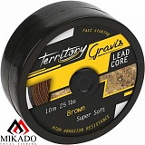 Лидкор Mikado GRAVIS LEADCORE brown 65 lb (10 м)