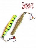 Блесна вертикальная зимняя Lucky John KALOMIES с цепочкой и тройником  60мм TIGER блистер