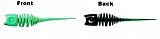 Силиконовые приманки DAM GARLIC TROUT LURE - 6cm / UV Green/Black - 10шт.