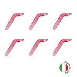 Силиконовые приманки плавающие IRON TROUT BACO / 4cm / Sweet / White-Red - 6шт.