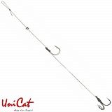 Готовые оснастки на сома UNI CAT SINGLE & TREBLE Hook Rig №8/0 + 3/0 - 110cm / 105kg