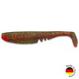 Виброхвост IRON CLAW Moby Softbaits RACKER SHAD UV Non Toxic / 22cm / Motoroil Japan Red Innercore