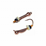 Мормышка вольфрамовая Lucky John ОСА с петелькой оснащённая паетками и кембриком 035